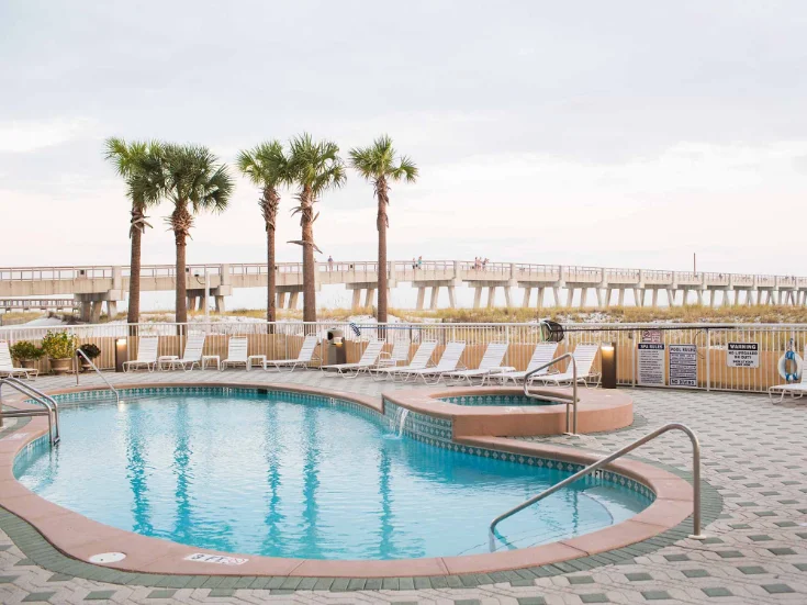 Beachfront Pool and Hot Tub Beachfront Pool and Hot Tub