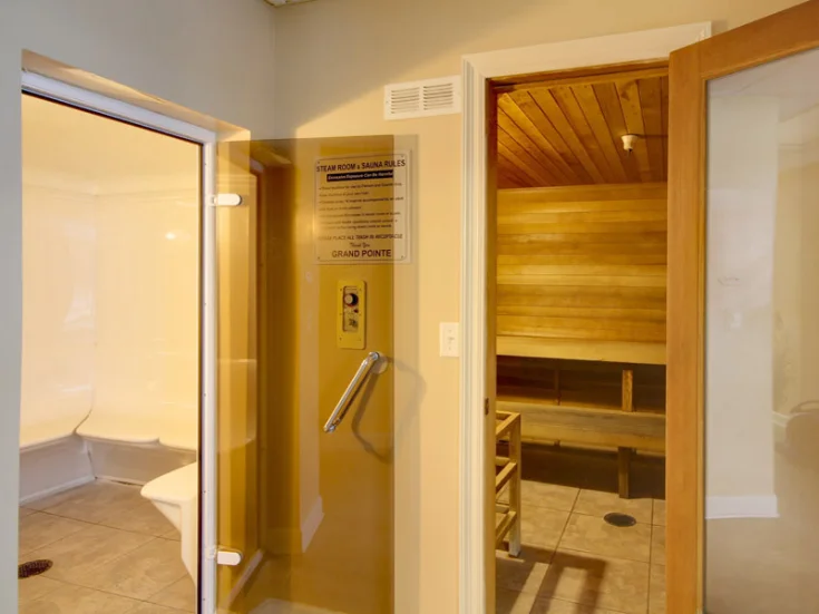 Sauna and Steam Room Sauna and Steam Room